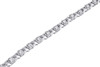 Ladies Round Diamond XO Design Kisses & Hugs Link 7" Bracelet White Gold .60 Ct.