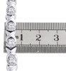 Ladies Round Diamond XO Design Kisses & Hugs Link 7" Bracelet White Gold .60 Ct.