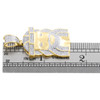 10K Yellow Gold Real Diamond Jesus Face Piece 3D Pendant 1.6" Mens Charm 0.70 CT