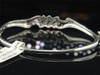 Diamond Fashion Bangle Ladies 10K White Gold Baguette Design Bracelet 0.25 Tcw.