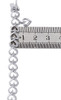 Sterling Silver & Ladies Diamond Dangle Heart Link Bracelet Toggle 7" (0.45 Ct.)