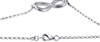 Infinity Diamond Fashion Bracelet Rolo Link Strand Bangle White Gold 0.15 Ct.