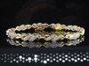 Diamond Bracelet Ladies 10K Yellow Gold Round Pave Link Design 1/3 Tcw. 7.50"