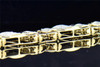 Genuine Diamond Bracelet 2.25 ct Pave Set Designer Mens 10K Yellow Gold 8.25"