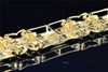 Genuine Diamond Bracelet 2.25 ct Pave Set Designer Mens 10K Yellow Gold 8.25"