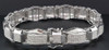 Diamond Fashion Bracelet Mens 10K White Gold 8.50" Pave Round Cut 3.25 Ct.