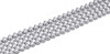 Genuine Diamond Bracelet Mens 4 Row 10k Solid White Gold 20 MM Bangle 8.40 Ct.