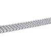Genuine Diamond Bracelet Mens 4 Row 10k Solid White Gold 20 MM Bangle 8.40 Ct.