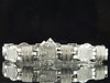 Mens Diamond .925 Sterling Silver Link Bracelet Round Pave 4 Tcw.