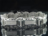 Diamond Link Bracelet Mens 10K White Gold Round Pave Domed Design 3.25 Tcw.
