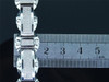 Diamond Link Bracelet Mens 10K White Gold Round Pave Domed Design 3.25 Tcw.