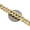 Genuine Diamond Miami Cuban Link Bracelet 1.26 Ct 10K Yellow Gold 9.5mm 8.5 Inch