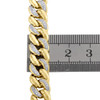 Genuine Diamond Miami Cuban Link Bracelet 1.26 Ct 10K Yellow Gold 9.5mm 8.5 Inch