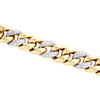 Miami Cuban Diamond Bracelet Mens 10K Yellow Gold 8.5" Pave Round Cut 2.50 Ct.