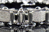 2.10 Ct Genuine Diamond Bracelet Pave Set Designer Mens 10K White Gold 8.25"