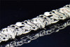 2.10 Ct Genuine Diamond Bracelet Pave Set Designer Mens 10K White Gold 8.25"