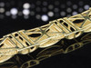 Mens 10K Yellow Gold Genuine Yellow Diamond Bracelet Pave Tennis Link Dome 4 ct.