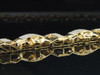 Diamond Bracelet Mens 10K Yellow Gold Round Cut Pave Designer Link 4.50 Tcw