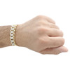 10K Yellow Gold Diamond Jubilee Style Statement Link Bracelet 8.5" | 2.25 CT.