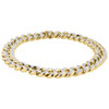 10-karätiges Gelbgold-Diamant-Miami-Kubaner-Armband, 9,5-mm-Glieder, 8,50-Zoll-Kastenverschluss, 2,50 ct