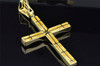 Cross Jesus Diamond Pendant Domed Men's .925 Sterling Silver Charm 0.33 Ct