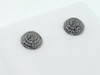 MENS/LADIES DOMED 0.25 CT BLACK DIAMOND EARRINGS STUDS