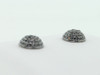 MENS/LADIES DOMED 0.25 CT BLACK DIAMOND EARRINGS STUDS