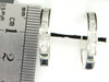 Diamond Hoops Ladies 14K White Gold Round Cut Pave Huggie Earrings 1 Tcw.