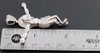 Genuine Diamond Jesus Body Pendant Cross .925 Sterling Silver Charm 0.33 Ct.