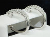 Diamond Hoops Ladies 10K White Gold Round Designer Fashion Earrings 0.26 Tcw.
