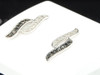 Black Diamond Studs Ladies 10K White Gold Round Pave Designer Earrings 1/3 Tcw.