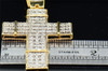 Men .925 Sterling Silver Fanook Real Diamond Cross Pendant Jesus Charm 0.50 ct.