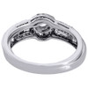 Diamond Bridal Set Solitaire Halo 10K White Gold Wedding Ring Ladies 0.44 Ct.