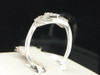 Diamond Heart Ring 10K White Gold Cocktail Round Cut Fashion Band 0.18 Ct.