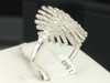 Ladies 10K White Gold Designer Diamond Engagement Fashion Ring Cocktail Ring Set