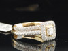 LADIES YELLOW GOLD PRINCESS CUT DIAMOND ENGAGEMENT RING