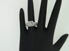 Diamond Engagement Ring Ladies 14K White Gold Princess Square Halo Design 1 Tcw.