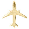 Mens Diamond Airplane Pendant .925 Sterling Silver Pave Charm 0.60 Ct.