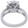 14K White Gold Princess & Round Cut Diamond Soleil Engagement Ring 1.00 Ct.