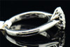 Solitaire Diamond Engagement Ring 14K White Gold Princess Cut 0.39 Ct