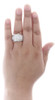 Diamond Engagement Wedding Ring Ladies 14K White & Yellow Gold Round Cut 3 Tcw