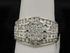 Diamond Engagement Ring 14K White Gold Princess & Round Cut 1.50 Ct Channel Set