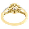 Diamond Engagement Ring Ladies 14K Yellow Gold Round Halo Wedding 0.50 Tcw.