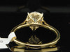 Diamond Engagement Ring 14K Yellow Gold Round Cut Pear Shape 0.30 Ct