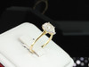 Diamond Engagement Ring 14K Yellow Gold Round Cut Pear Shape 0.30 Ct