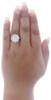 14K White Gold Princess & Round Cut Diamond Soleil Engagement Ring 2.00 Ct.