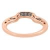 14K Rose Gold Brown Diamond Solitaire Engagement Ring Ladies Enhancer 0.33 Ct.