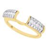 14K Yellow Gold Diamond Solitaire Engagement Ring Wrap Ladies Enhancer 0.50 Ct.