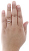 Diamond Enhancer Solitaire Wrap Engagement Ring Jacket 10K Rose Gold 0.38 Ct.