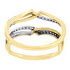 Diamond Solitaire Engagement Ring Enhancer Ladies Round 14K Yellow Gold 0.24 Tcw